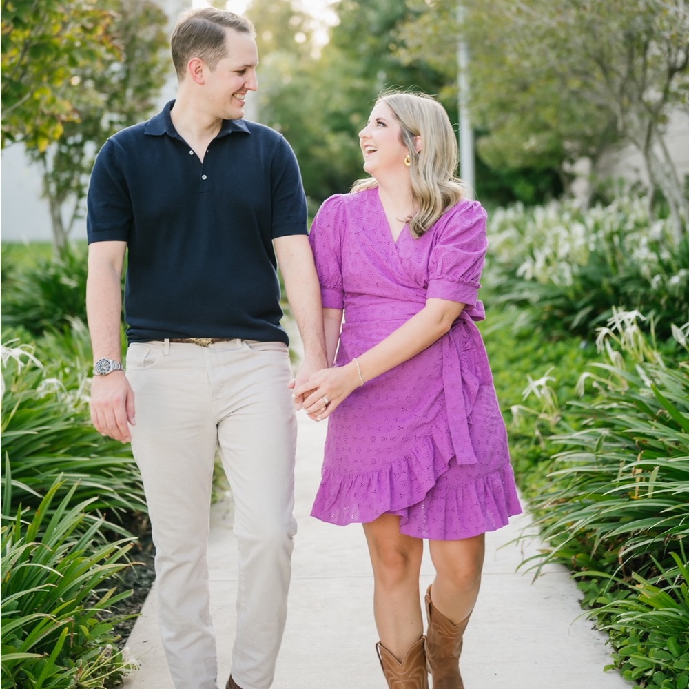 Draper James Purple Wrap Dress